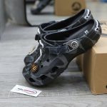 Dép Crocs Classic Clog x A Bathing Ape ABC Camo Black Like Auth