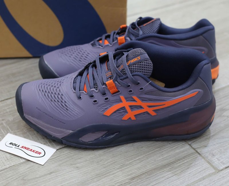 Giày Asics Gel-Resolution X Greyish Purple Nova Orange Best Quality