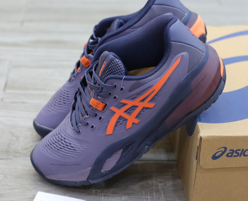 Giày Asics Gel-Resolution X Greyish Purple Nova Orange Best Quality