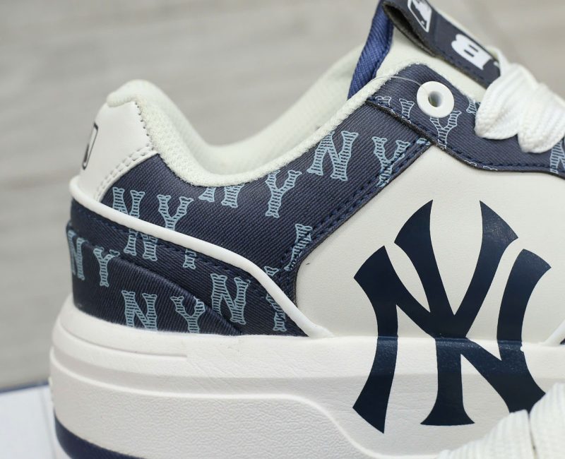 Giày MLB Chunky Liner Denim Classic Mono New York Yankees Navy Like Auth